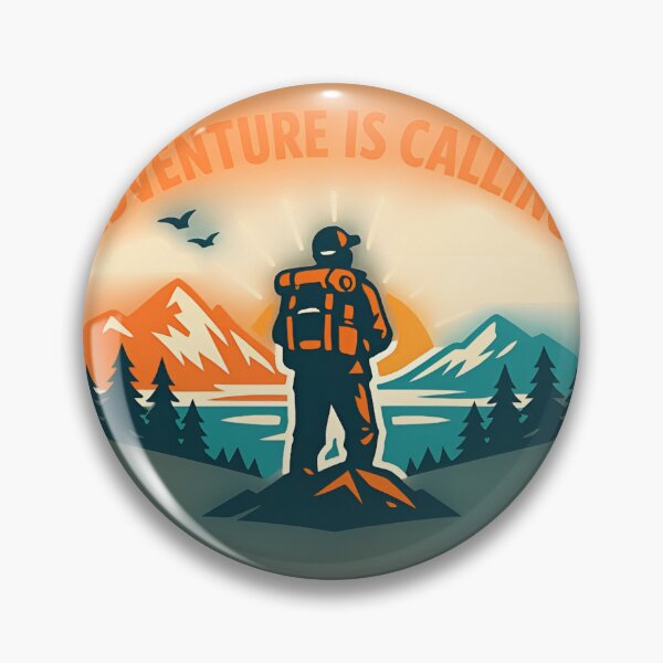 Item preview, Adventure Is Calling – Mountain Travel Graphic  Design designed and sold by DesignRush786.