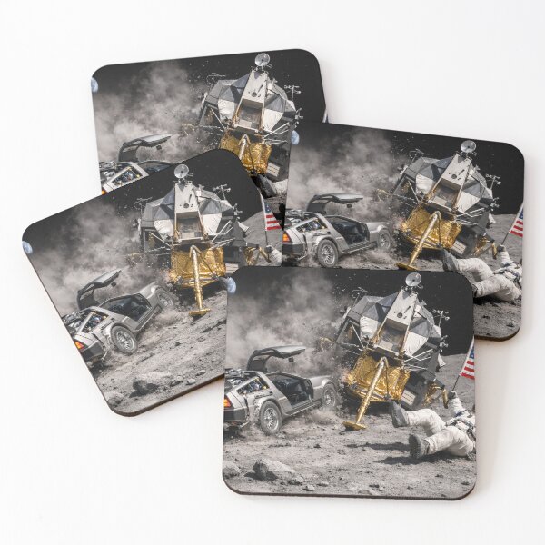 Item preview, DeLorean crashes into moonlander designed and sold by WiseBow.