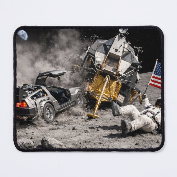 Item preview, DeLorean crashes into moonlander designed and sold by WiseBow.