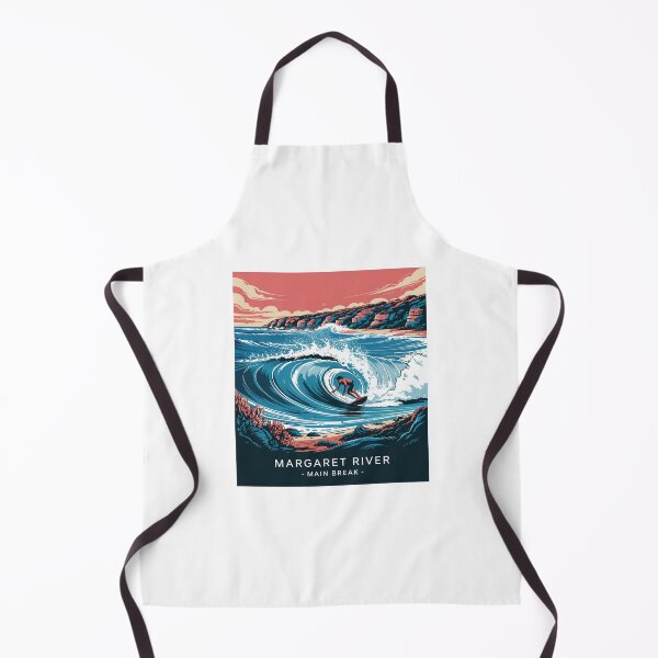 Item preview, Margaret River Main Break Surf Art - Western Australia Retro Wave designed and sold by CircinusStore.