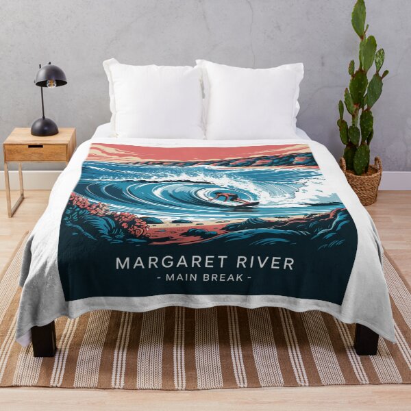 Item preview, Margaret River Main Break Surf Art - Western Australia Retro Wave designed and sold by CircinusStore.