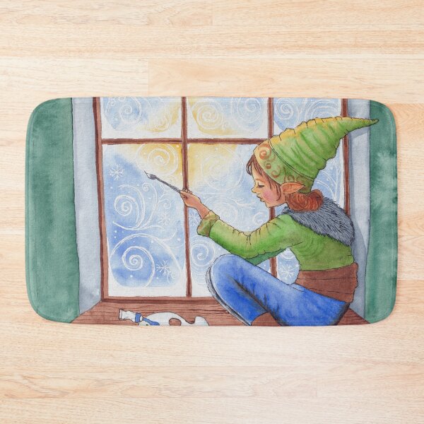 Item preview, Elf casting winter to the window designed and sold by Chloe Nyiri.