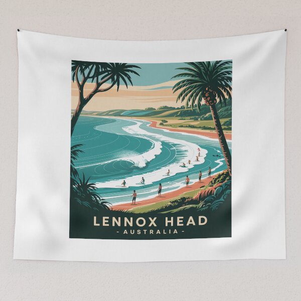 Item preview, Lennox Head Australia Surf - Vintage New South Wales Beach designed and sold by CircinusStore.