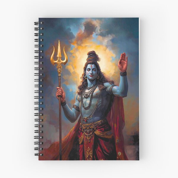 Item preview, Lord Shiva Blessing with Trishula Art designed and sold by Sarasvati’s Divine Art.