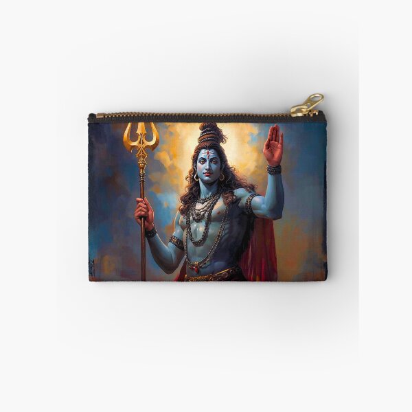 Item preview, Lord Shiva Blessing with Trishula Art designed and sold by Sarasvati’s Divine Art.