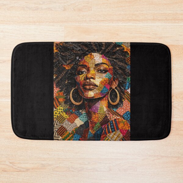 Item preview, Ankara Patchwork – African Fabric Portrait designed and sold by DigitalDropArts .