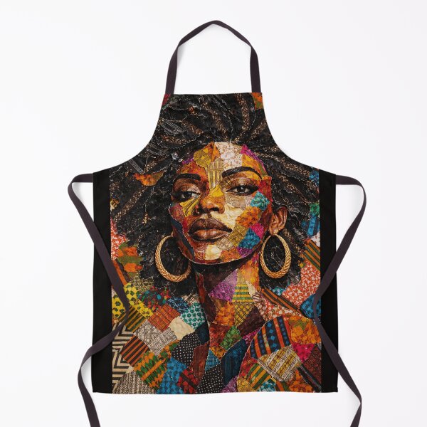 Item preview, Ankara Patchwork – African Fabric Portrait designed and sold by DigitalDropArts .
