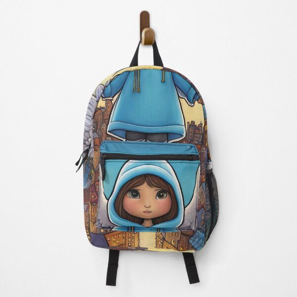 Item preview, Angel with wings wearing a hoodie flying above a city designed and sold by Colin Bentham.