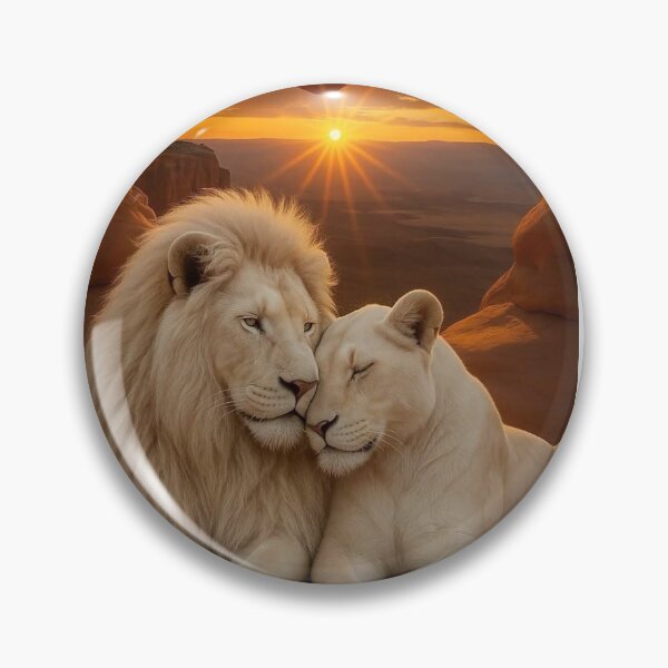 Item preview, Lion and Lioness in Love – Sunset Heart Rock Formation designed and sold by AmetistLight.