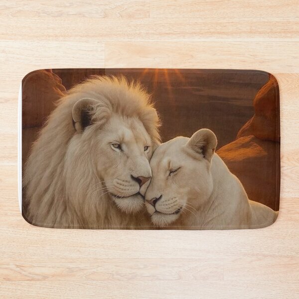 Item preview, Lion and Lioness in Love – Sunset Heart Rock Formation designed and sold by AmetistLight.