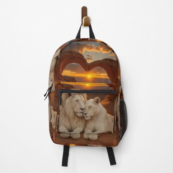 Item preview, Lion and Lioness in Love – Sunset Heart Rock Formation designed and sold by AmetistLight.