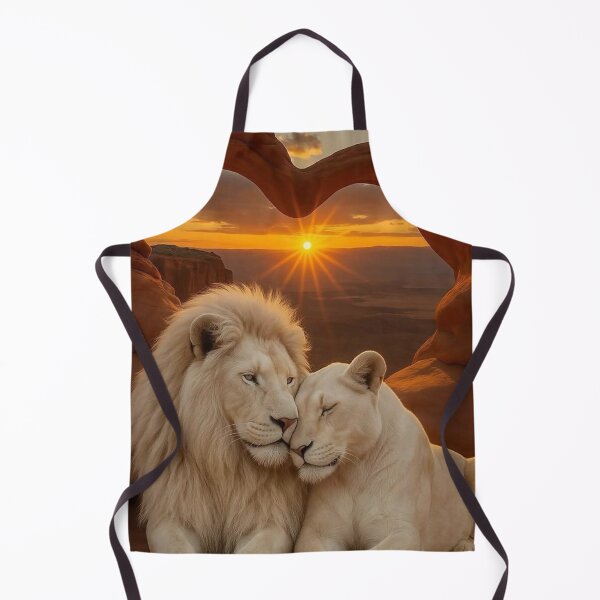 Item preview, Lion and Lioness in Love – Sunset Heart Rock Formation designed and sold by AmetistLight.