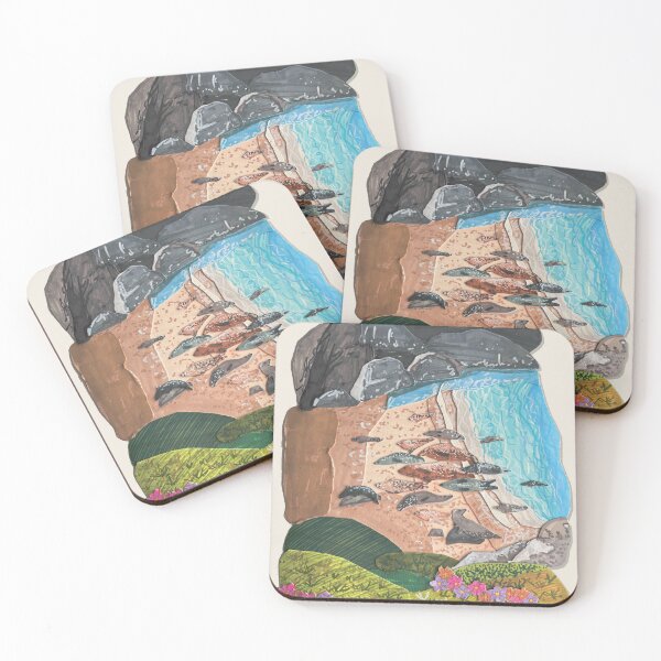 Item preview, Godrevy Seals, Cornwall Print  designed and sold by MelissaJamesIll.