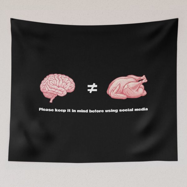Item preview, Social Media: Your brain is not a turkey designed and sold by sSk616.