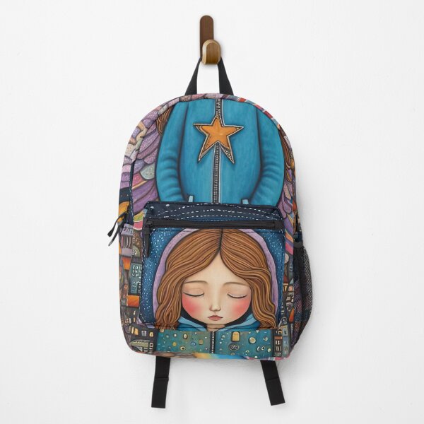 Item preview, Angel with wings wearing a hoodie flying above a city designed and sold by Colin Bentham.