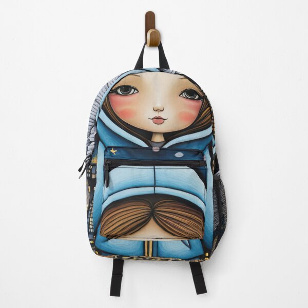 Item preview, Angel with wings wearing a hoodie flying above a city designed and sold by Colin Bentham.