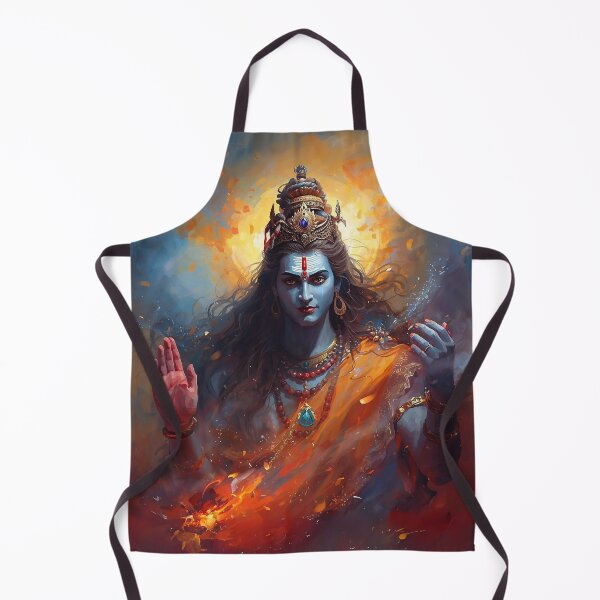 Item preview, Lord Shiva Sacred Art - Mahadev Hindu Pillow designed and sold by Sarasvati’s Divine Art.