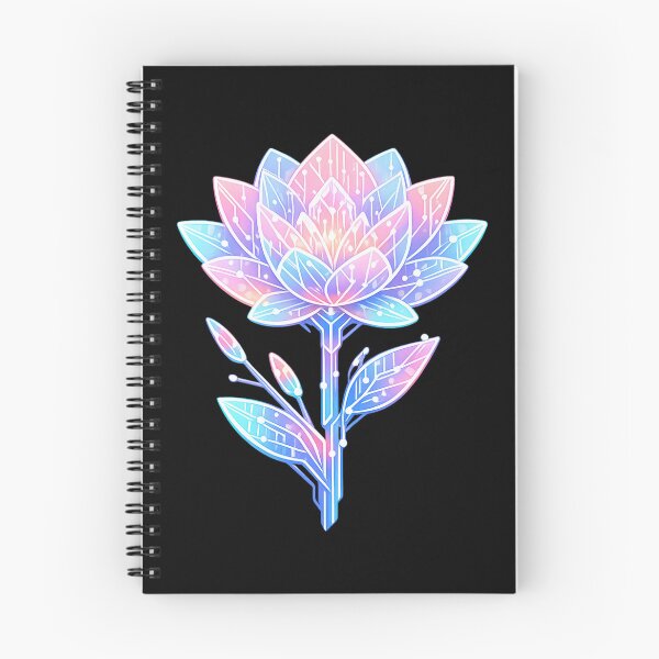 Item preview, Cyber Floral – Futuristic Pastel Flower Art designed and sold by Napini.