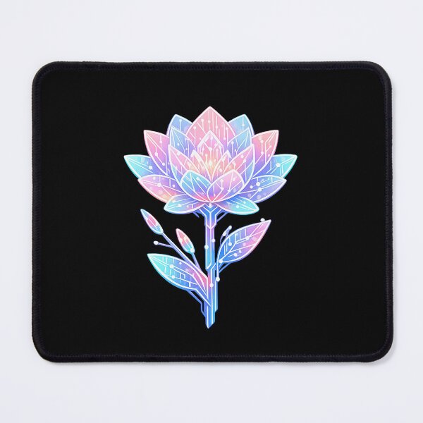 Item preview, Cyber Floral – Futuristic Pastel Flower Art designed and sold by Napini.