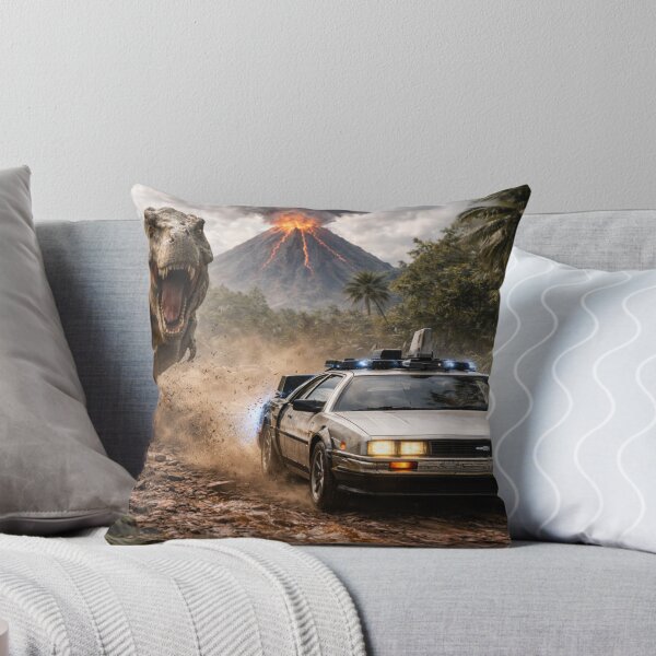 Item preview, T-Rex chases time machine designed and sold by WiseBow.