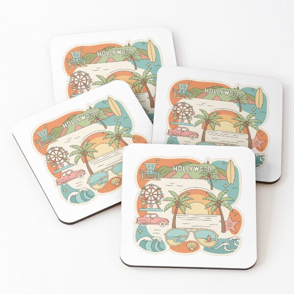 Item preview, Los Angeles Doodle Sticker | Retro California City Art designed and sold by Imaginarium of Chaos falcon88 .