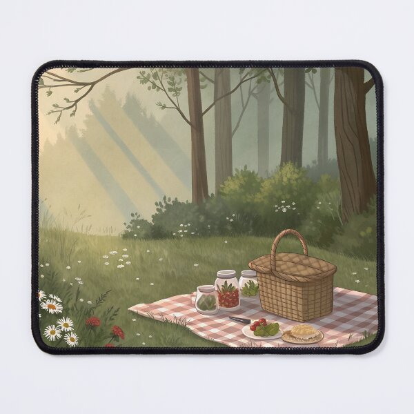 Item preview, Cottagecore Forest Edge Picnic designed and sold by Bionson Art.