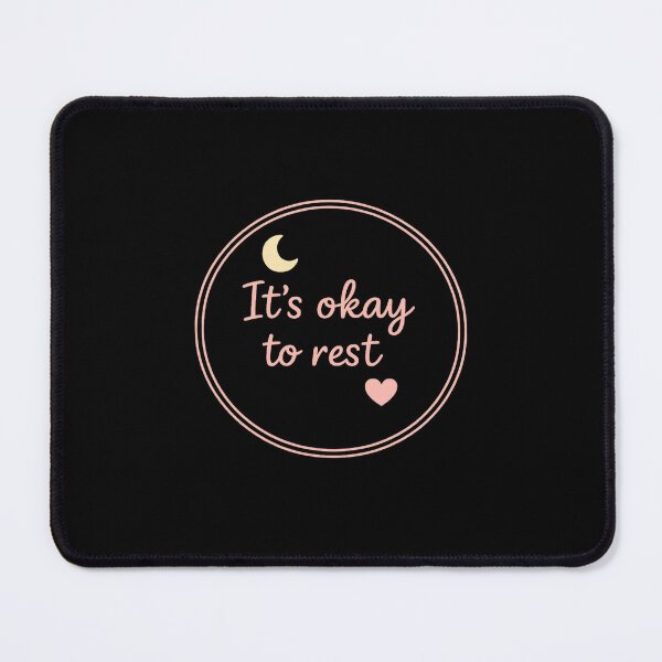 Item preview, It’s Okay to Rest – Mental Health Minimal Badge designed and sold by Napini.