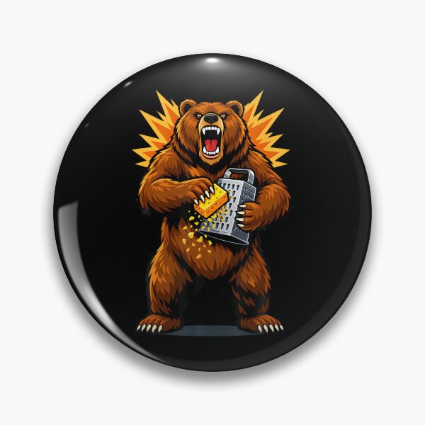 Item preview, Angry Bear Grating Cheese Grater Hater designed and sold by stanton88.