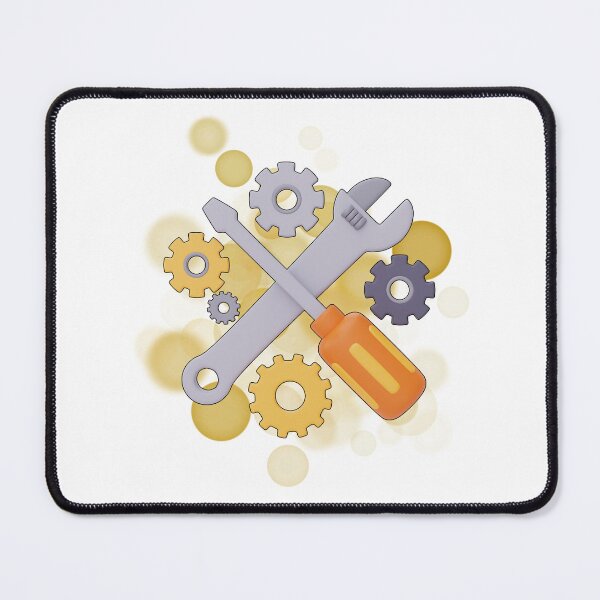 Item preview, Screwdriver, Wrench & Gears – Retro Mechanical Illustration designed and sold by iamKRUK.