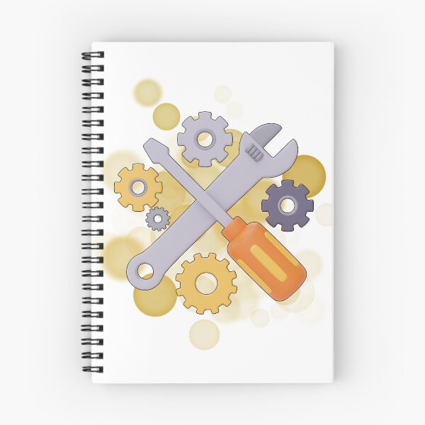 Item preview, Screwdriver, Wrench & Gears – Retro Mechanical Illustration designed and sold by iamKRUK.