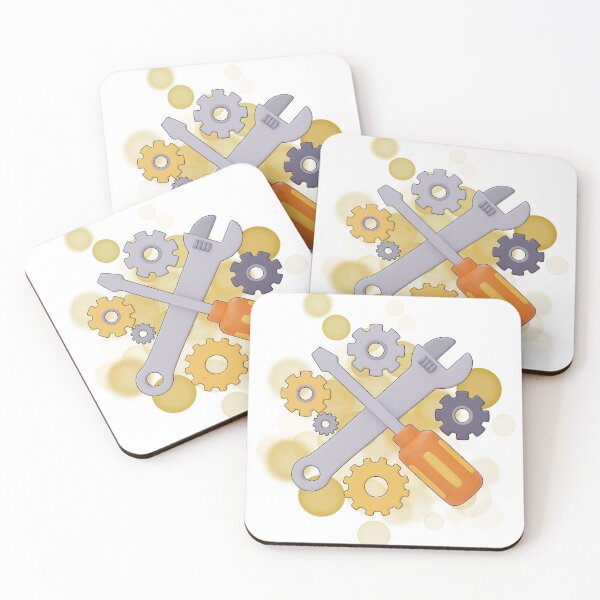 Item preview, Screwdriver, Wrench & Gears – Retro Mechanical Illustration designed and sold by iamKRUK.