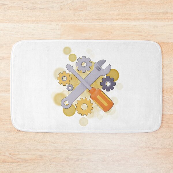 Item preview, Screwdriver, Wrench & Gears – Retro Mechanical Illustration designed and sold by iamKRUK.