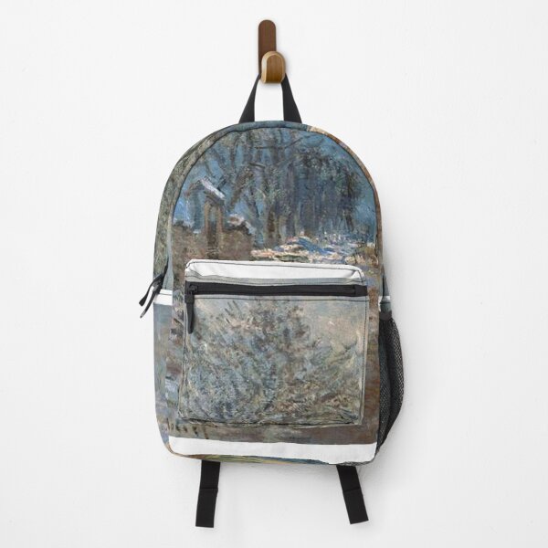Item preview, Snow Effect at Limetz – Claude Monet | Winter Impressionist Landscape designed and sold by Art Outlaws.