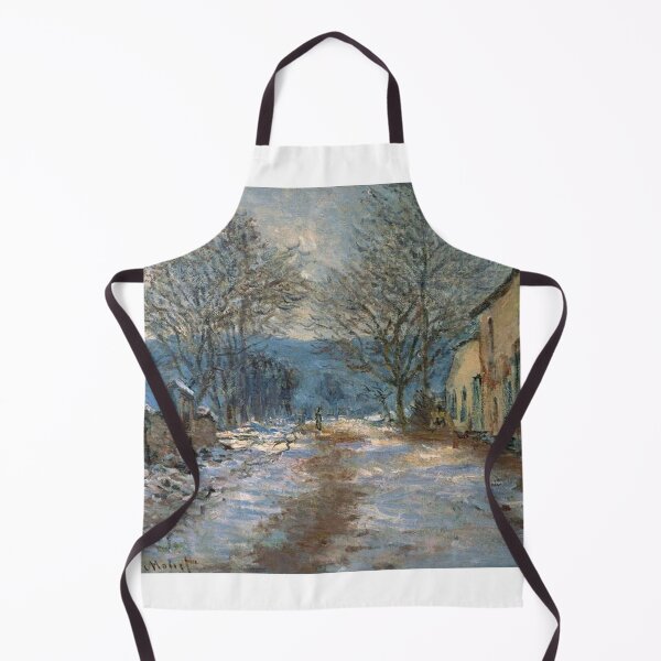 Item preview, Snow Effect at Limetz – Claude Monet | Winter Impressionist Landscape designed and sold by Art Outlaws.