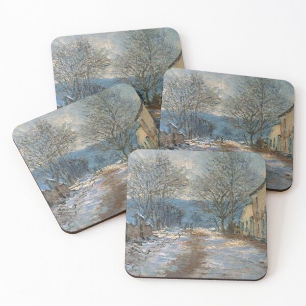 Item preview, Snow Effect at Limetz – Claude Monet | Winter Impressionist Landscape designed and sold by Art Outlaws.