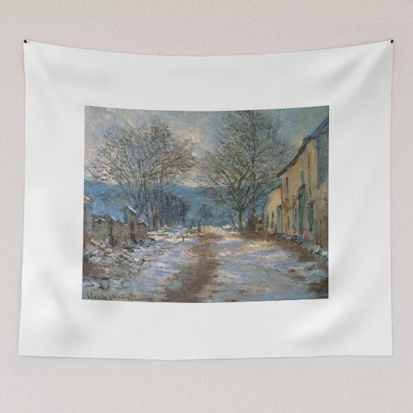 Item preview, Snow Effect at Limetz – Claude Monet | Winter Impressionist Landscape designed and sold by Art Outlaws.