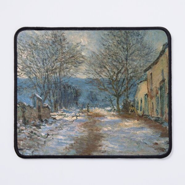 Item preview, Snow Effect at Limetz – Claude Monet | Winter Impressionist Landscape designed and sold by Art Outlaws.