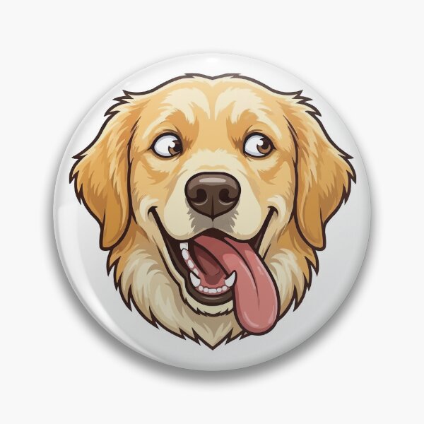 Item preview, Head Empty Just Vibes - Funny Golden Retriever Meme designed and sold by Petzzz.