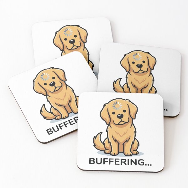 Item preview, Brain Cell Loading - Golden Retriever Buffering designed and sold by Petzzz.