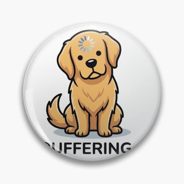 Item preview, Brain Cell Loading - Golden Retriever Buffering designed and sold by Petzzz.