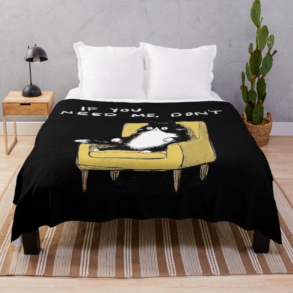 Item preview, If You Need Me Dont Funny Black Cat Sarcastic Humor designed and sold by stanton88.