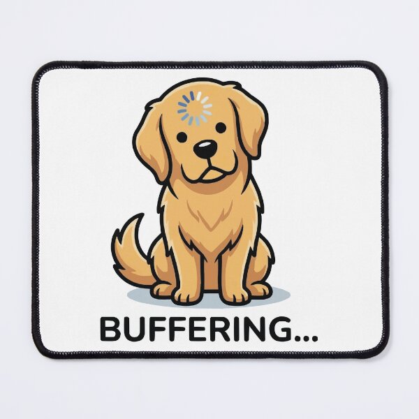 Item preview, Brain Cell Loading - Golden Retriever Buffering designed and sold by Petzzz.