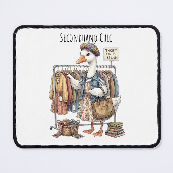 Item preview, Thrifting Goose Vintage Fashion Book Lover Design designed and sold by MTJ-Mushrooms.