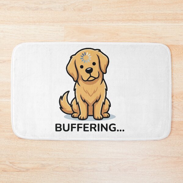 Item preview, Brain Cell Loading - Golden Retriever Buffering designed and sold by Petzzz.