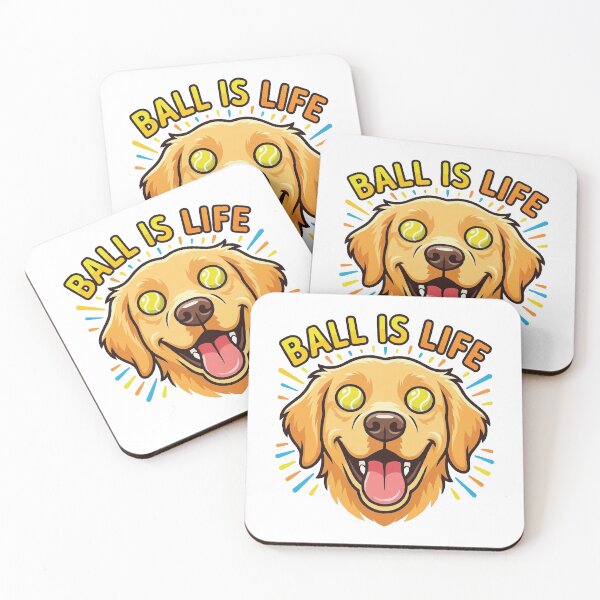 Item preview, Ball Is Life - Hypnotized Golden Retriever designed and sold by Petzzz.