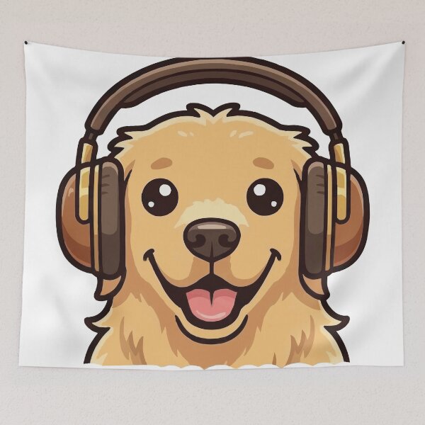 Item preview, Elevator Music In Head - Clueless Golden Retriever designed and sold by Petzzz.