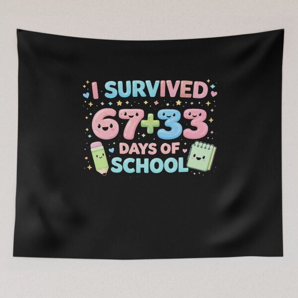 Item preview, I Survived 67 + 33 Days Of School Funny Teacher designed and sold by SofenArt.