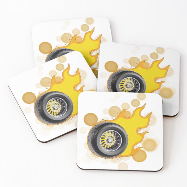 Item preview, Burning Tire in Flames – Realistic Fire Wheel Graphic designed and sold by iamKRUK.