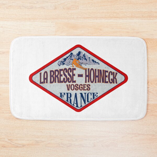 Item preview, La Bresse – Hohneck, Vosges, France, Vintage skiing badge design designed and sold by Wanderful-roads.