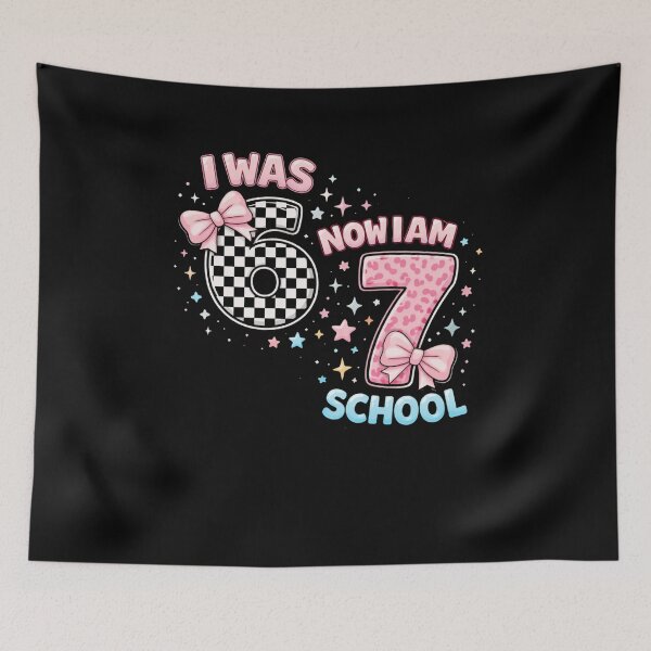 Item preview, I Was 6 Now I Am 7 School Birthday designed and sold by SofenArt.